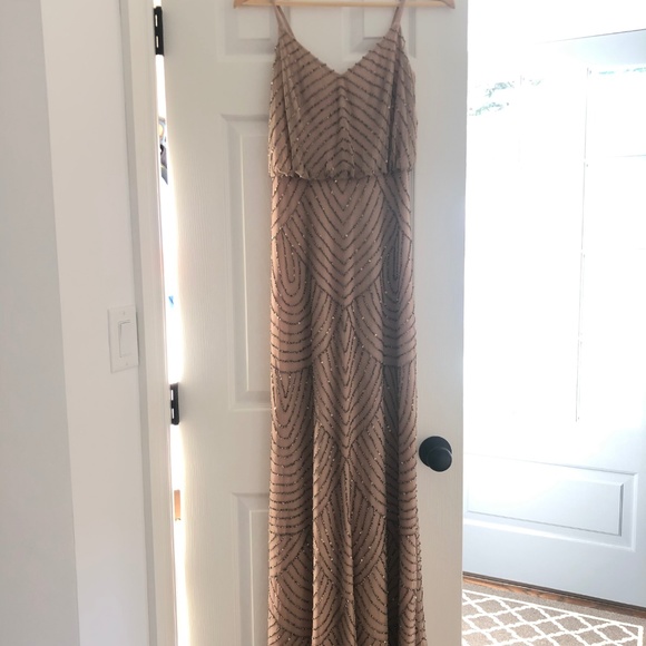 Adrianna Papell Dresses & Skirts - Adrianna Papell Art Deco Beaded Blouson Gown